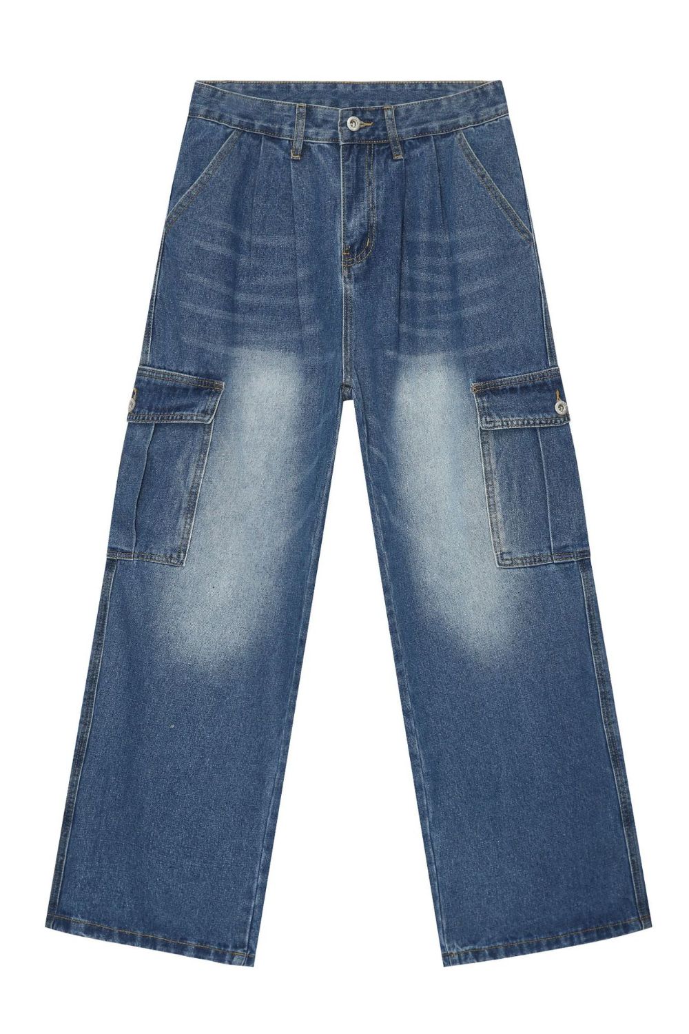 Men's Loose Fit Jeans with Pockets
