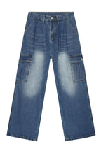Men's Loose Fit Jeans with Pockets