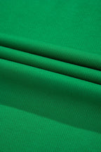 Two Tone Contrast Textured Crewneck Tee and Shorts Set