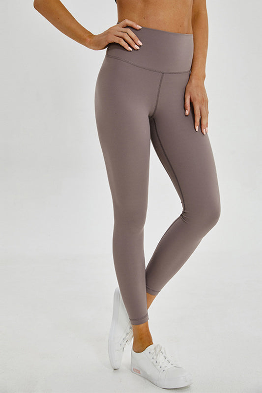 Millennia Wide Seamless Band Waist Sports Leggings - felvior