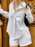 Devine Collared Neck Long Sleeve Shirt - felvior