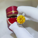 5 Carat Moissanite 925 Sterling Silver Ring - felvior