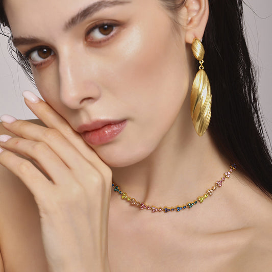 Stainless Steel Dangle Earrings - felvior