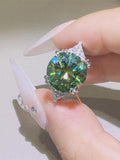 5 Carat Moissanite 925 Sterling Silver Ring - felvior