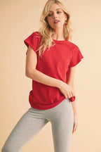 Aemi+Co Round Neck Short Sleeve T-Shirt