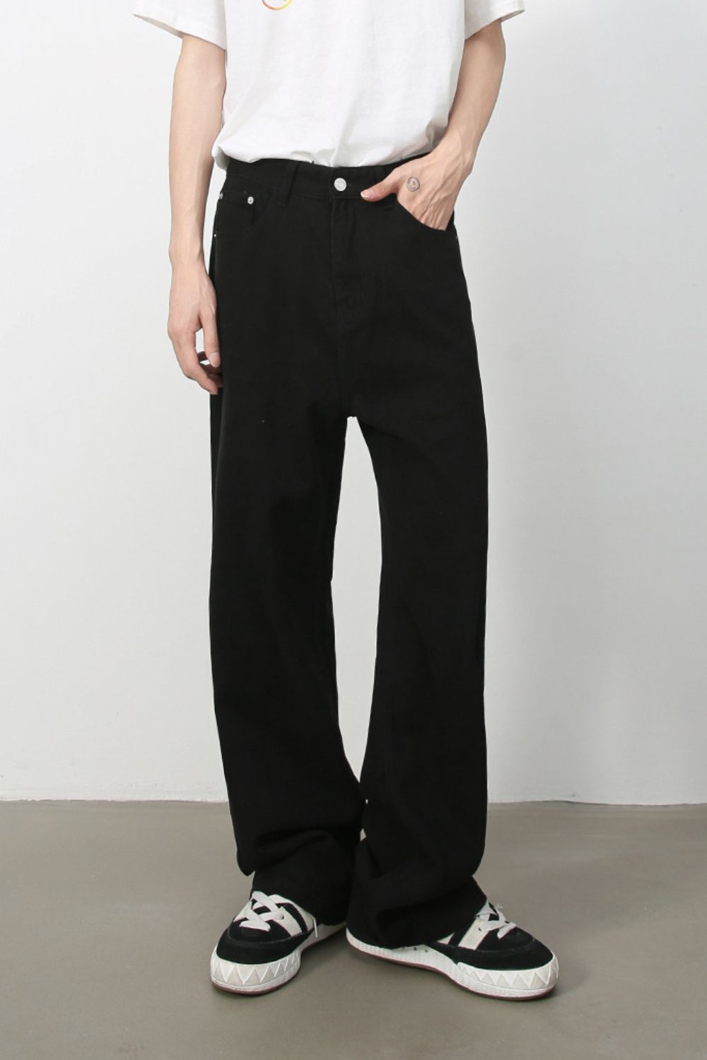 Men's Baggy Jeans with Pockets - felvior