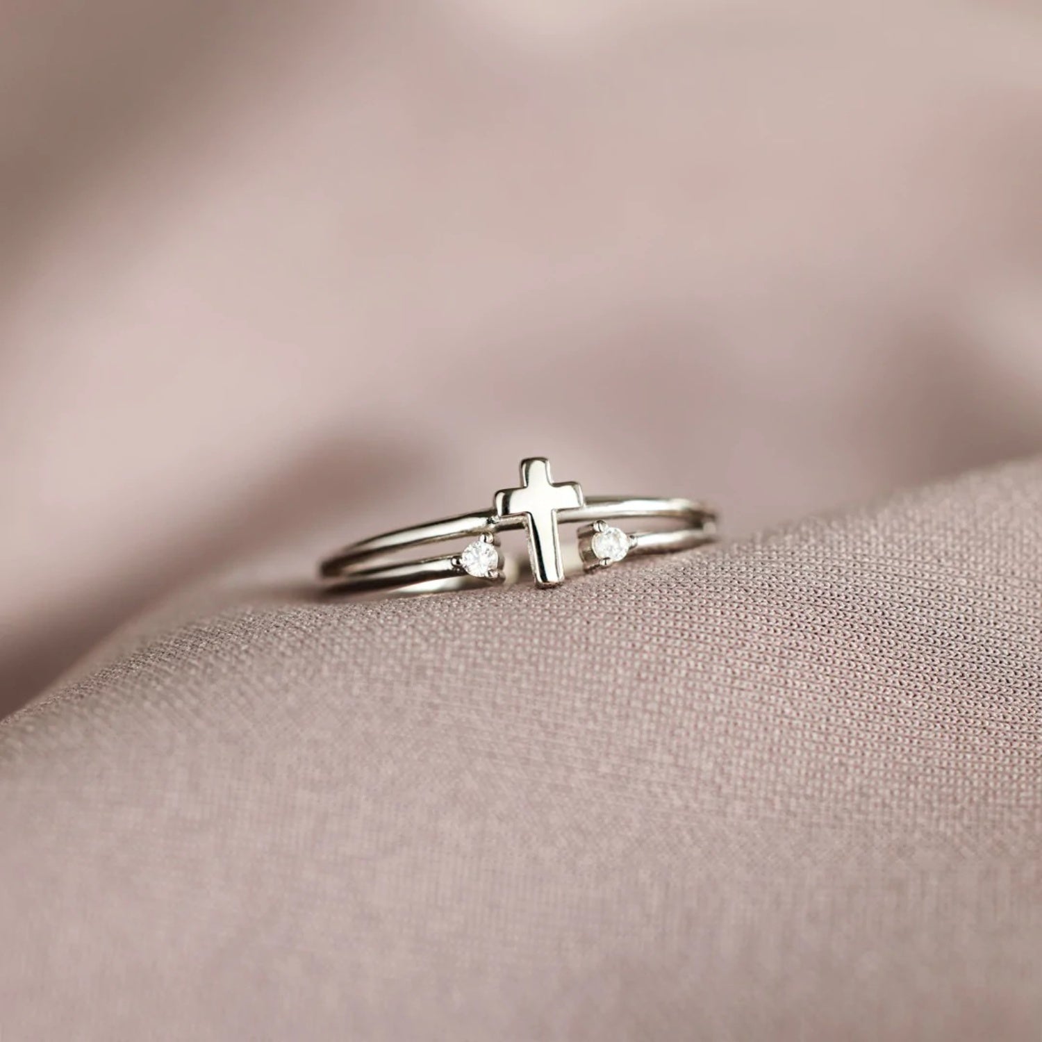 925 Sterling Silver Cross Ring - felvior