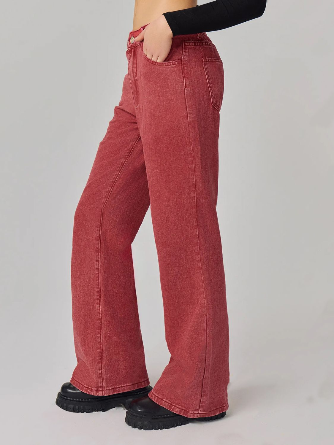 Bootcut Jeans with Pockets - felvior