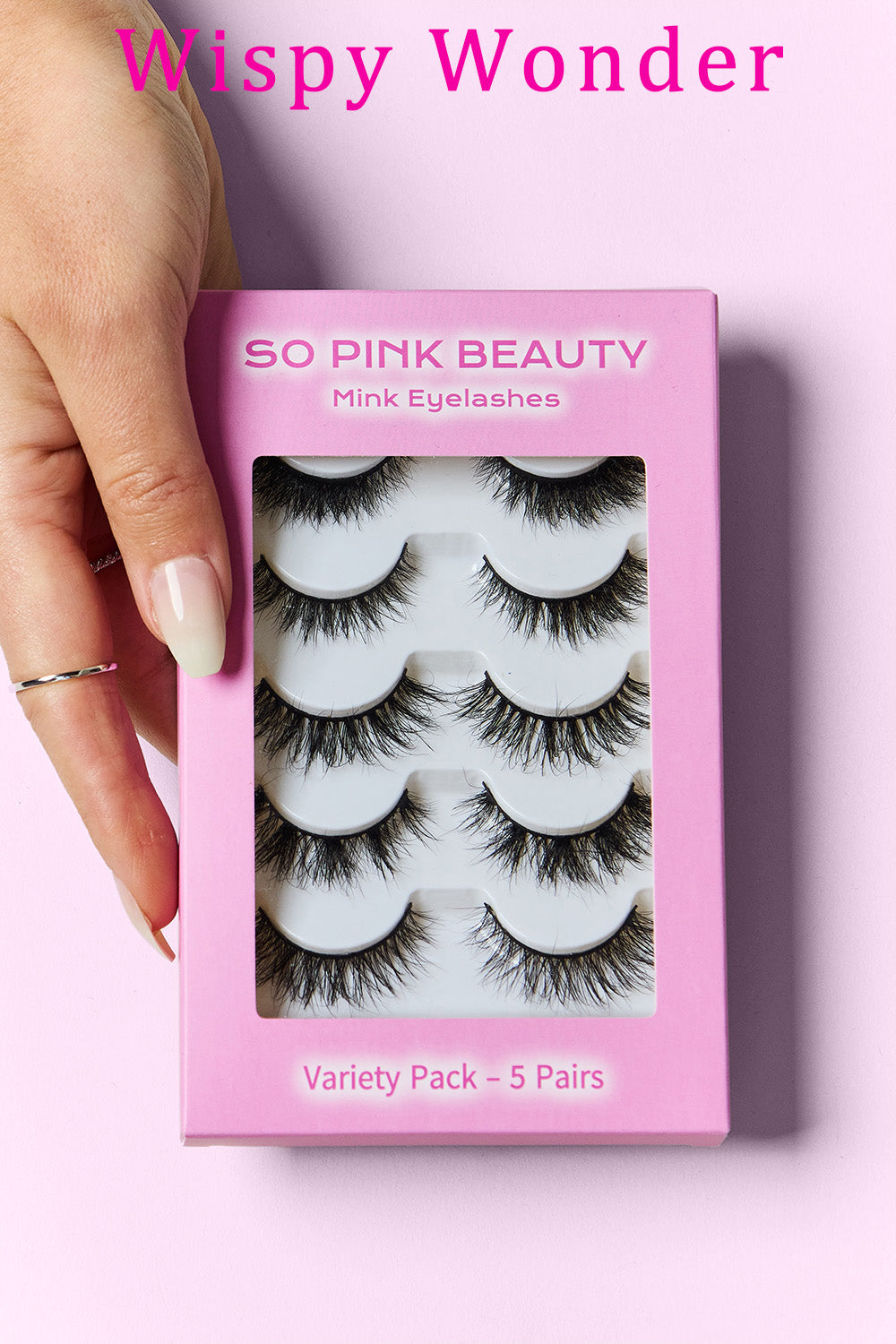 SO PINK BEAUTY Mink Eyelashes Variety Pack 5 Pairs Hauptbild