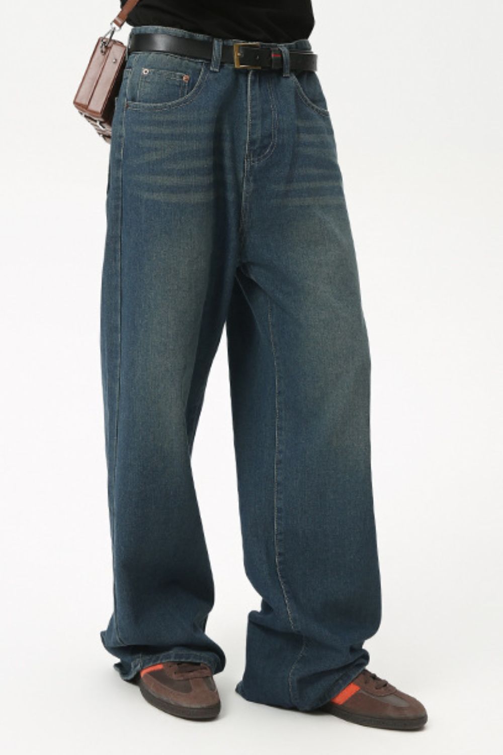 Men's Mid Rise Straight Leg Jeans