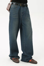 Men's Mid Rise Straight Leg Jeans