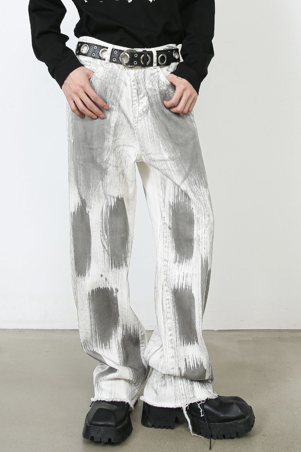 Men's Contrast Loose Jeans Hauptbild