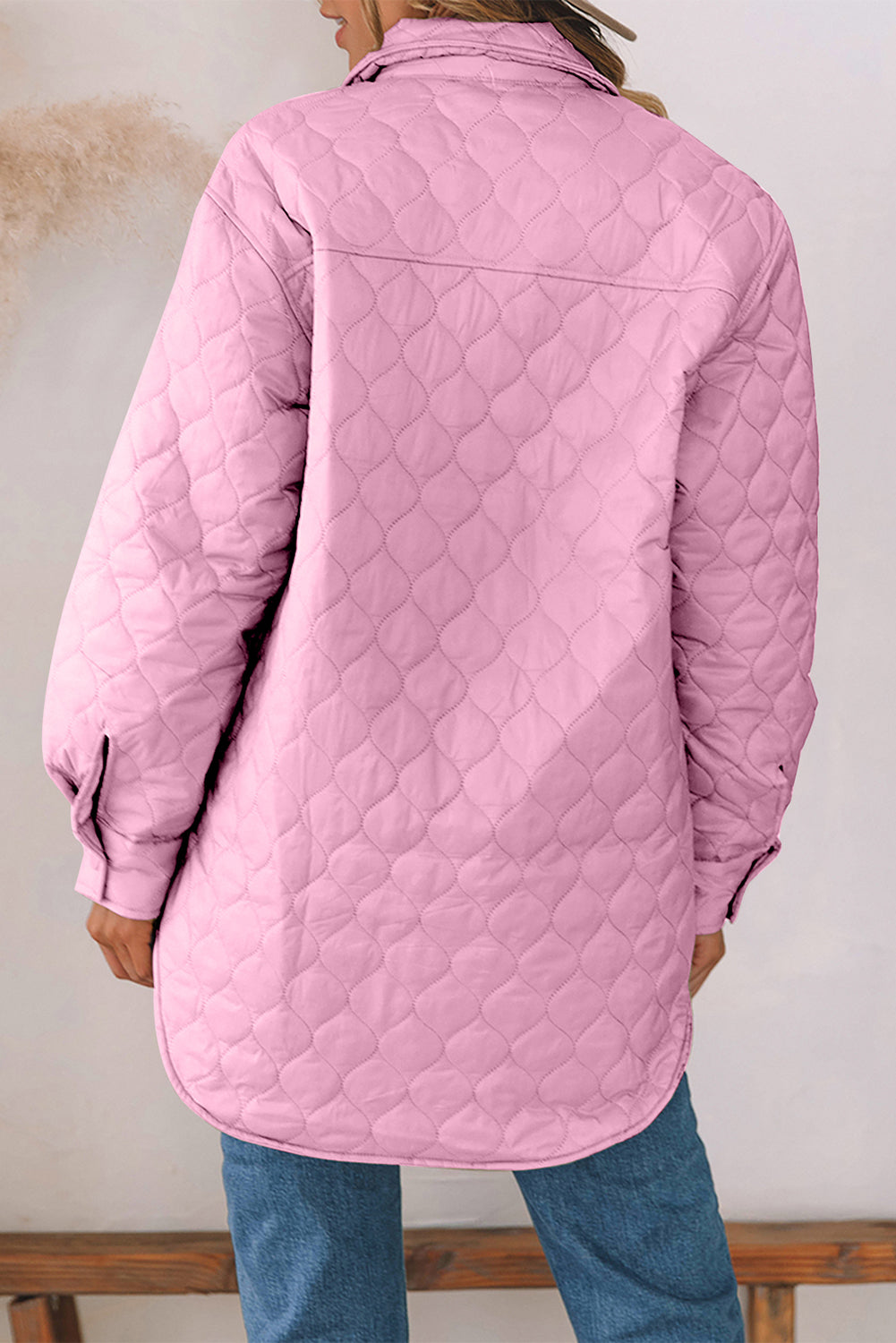 Snap Down Collared Winter Coat - felvior
