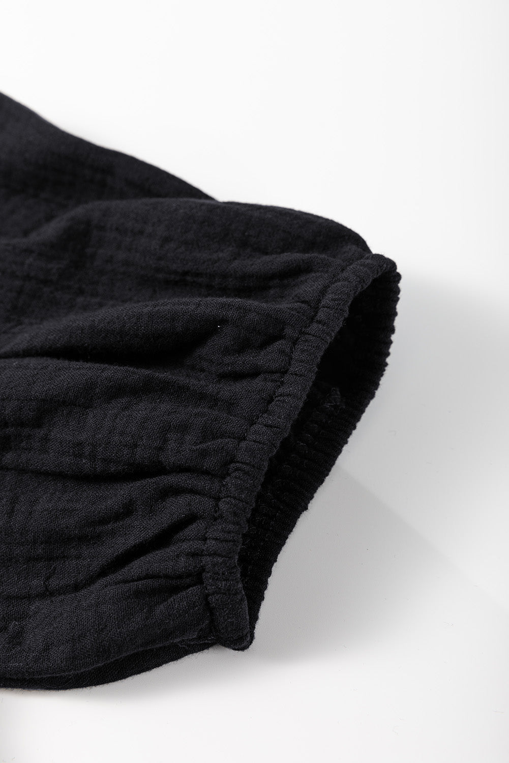 Flower Crochet Square Neck Puff Sleeve Blouse