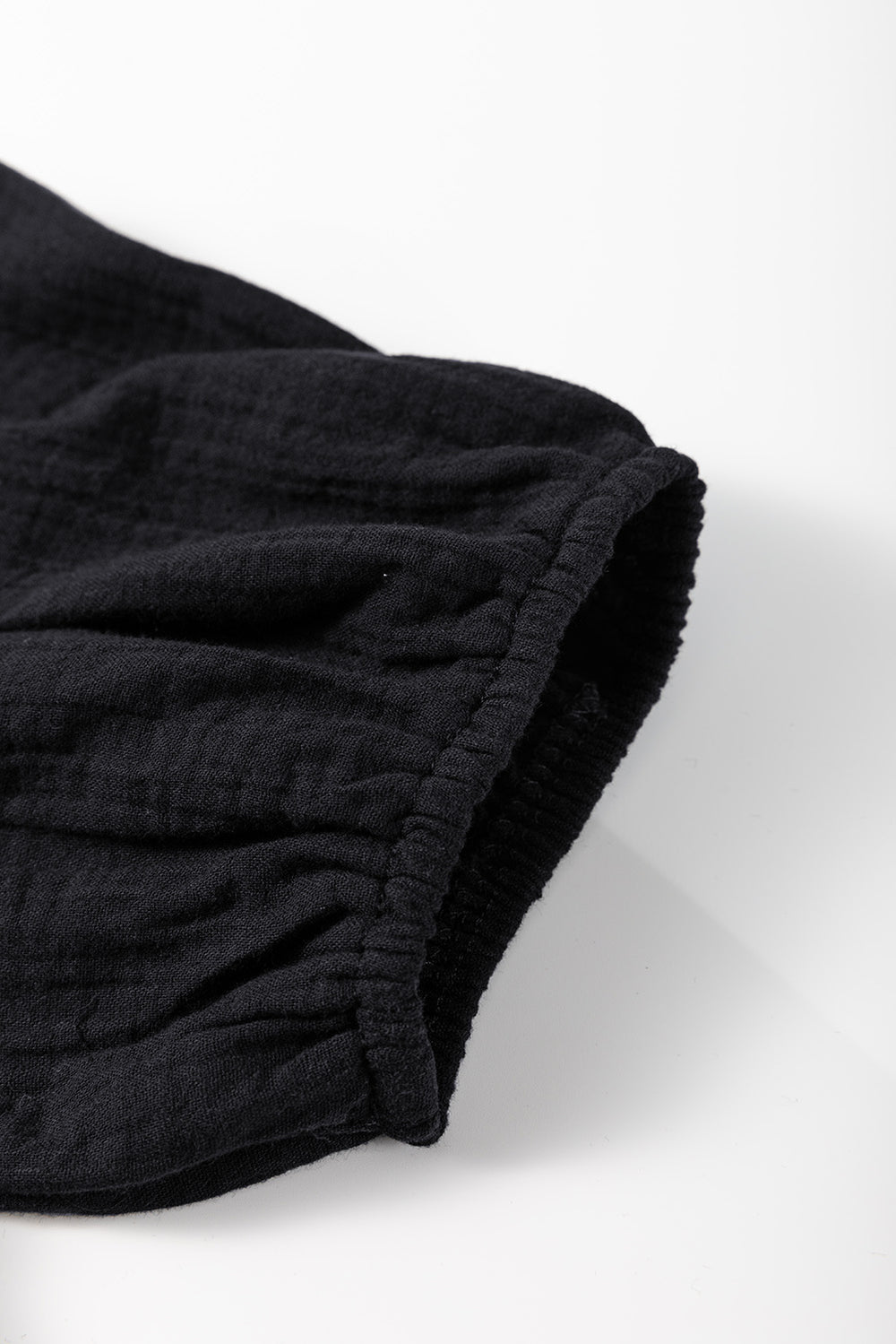 Flower Crochet Square Neck Puff Sleeve Blouse