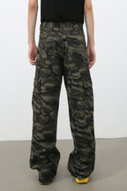 Men's Camouflage Jeans with Pockets