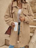 Collared Button Down Coat - felvior