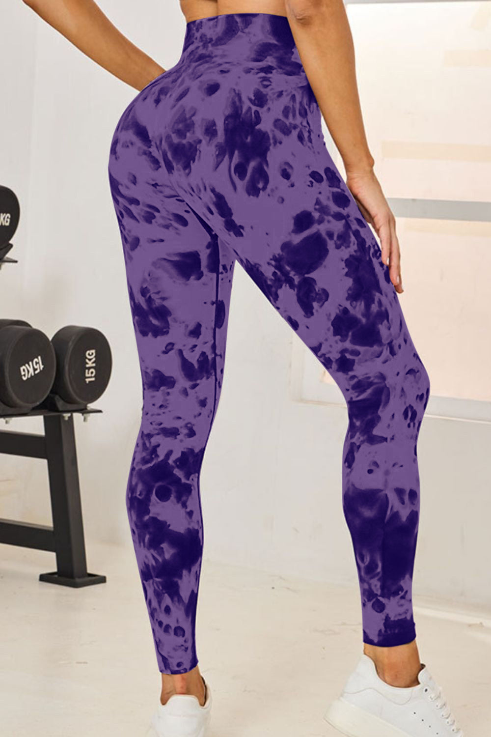 Tie-Dye High Waist Active Leggings - felvior
