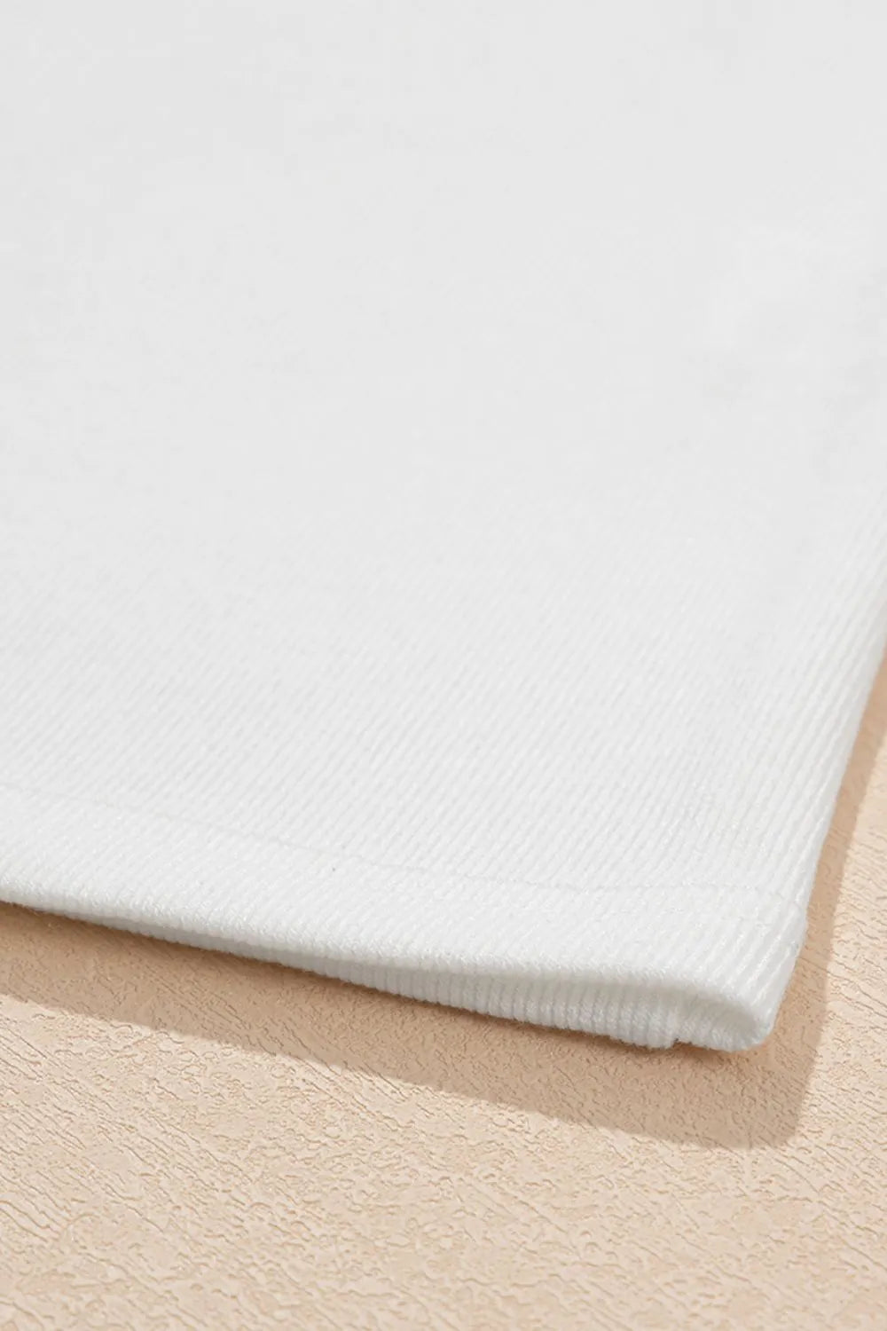 Ruffled Round Neck Cap Sleeve Top