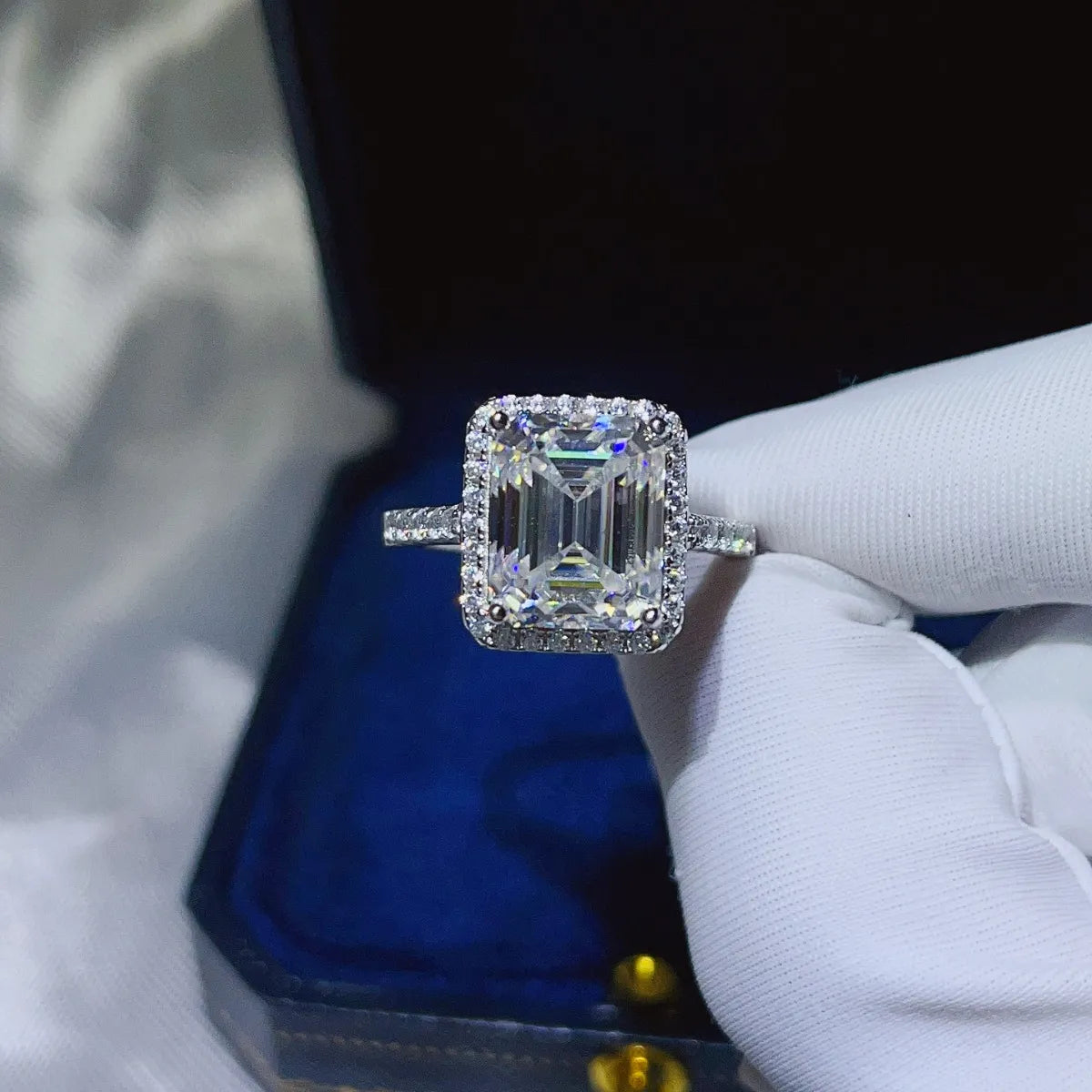 5 Carat Moissanite 925 Sterling Silver Ring - felvior