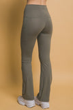 Love Tree High Waist Flare Active Leggings with Side Pockets - felvior