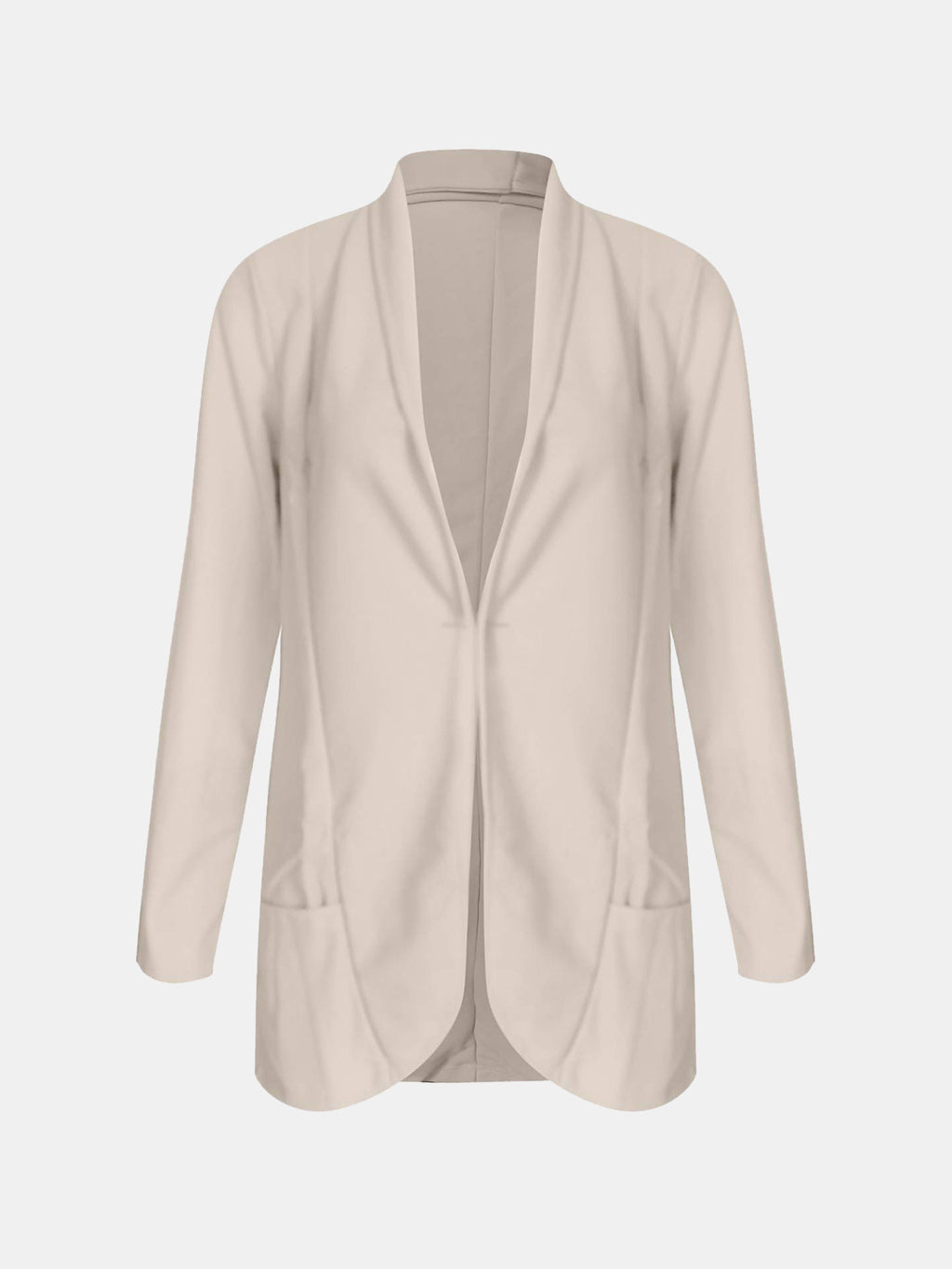 Collared Neck Long Sleeve Blazer
