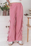 Side Tied Pants with Pockets - felvior