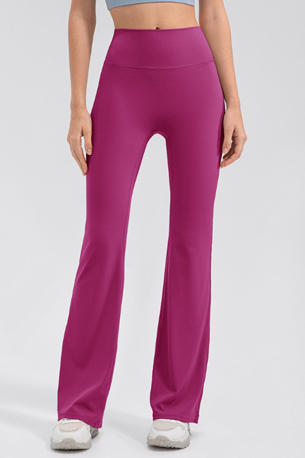 High Waist Straight Active Pants - felvior