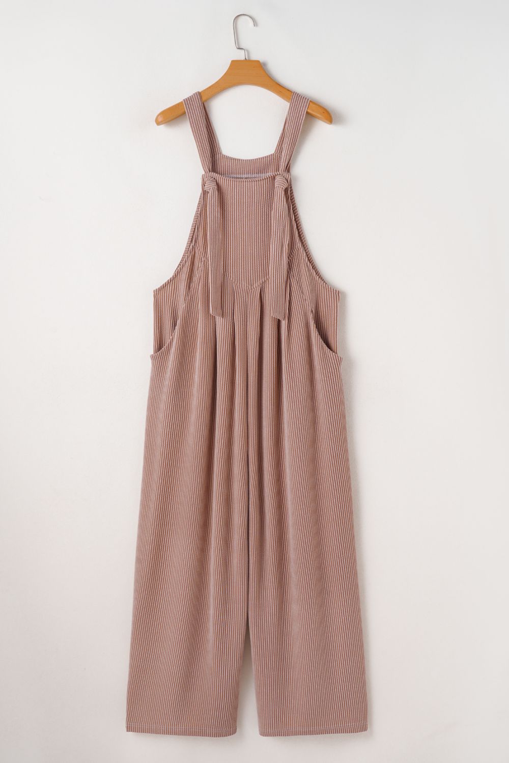 Corded Adjustable Straps Wide Leg Loose Overalls