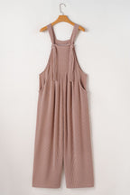 Corded Adjustable Straps Wide Leg Loose Overalls