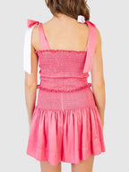 Smocked Tie Shoulder Cami and Shorts Set