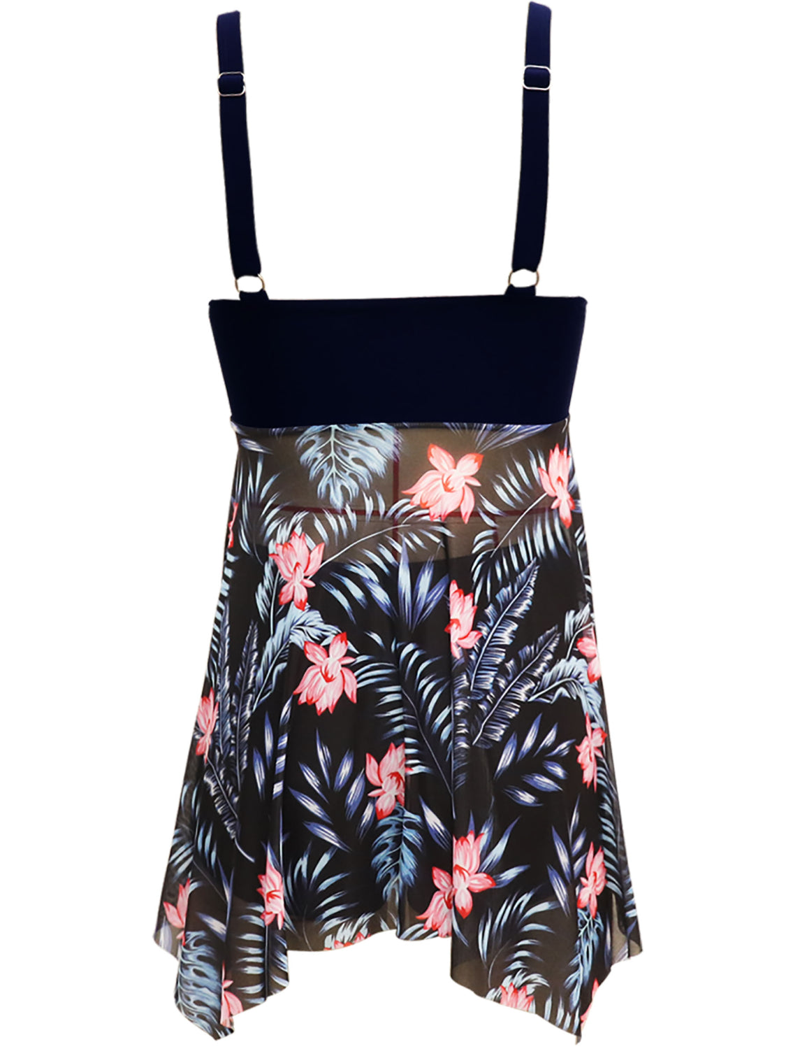 Printed Wide Strap Two-Piece Swim Set - felvior