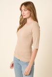 Mittoshop Round Neck Half Sleeve T-Shirt