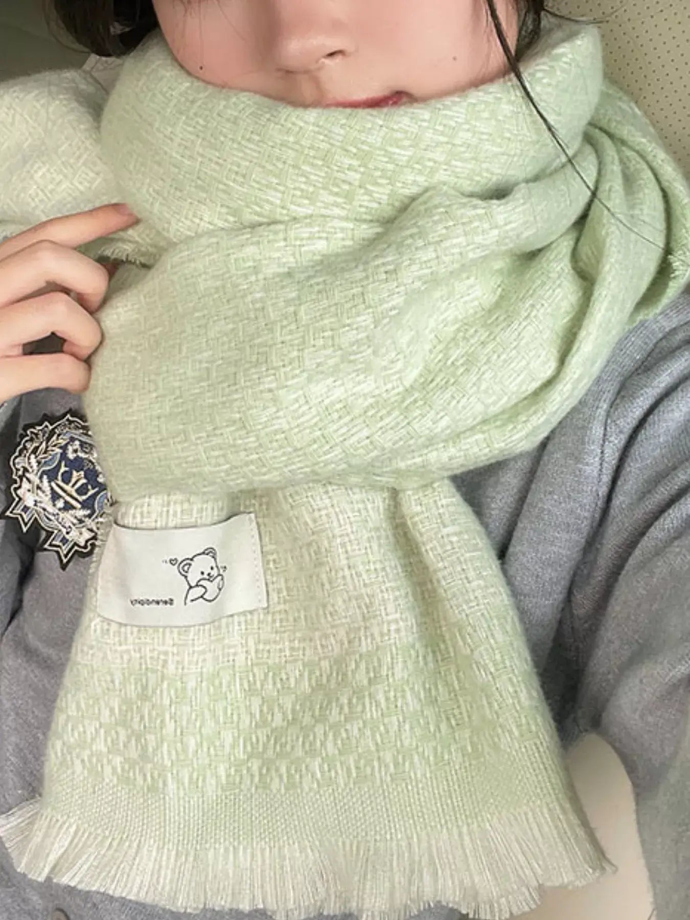 Raw Hem Scarf Secondary image