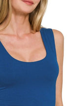 Zenana Double Layered Cropped Tank Top