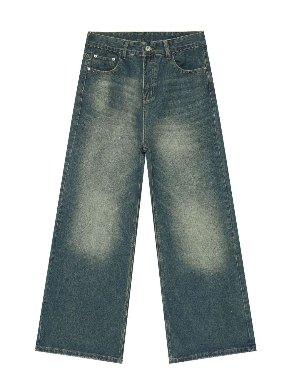 Men's Mid Rise Wide Leg Jeans