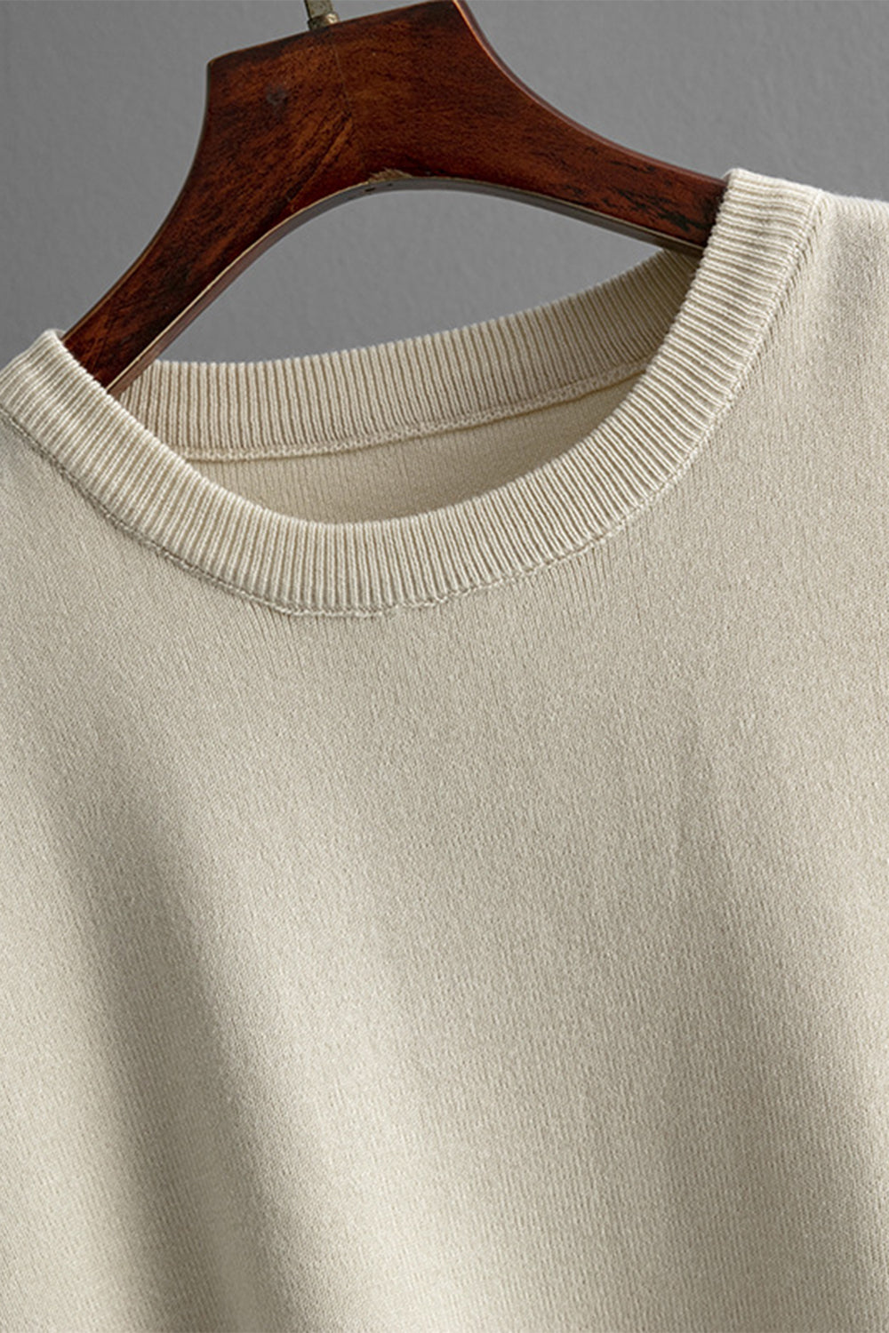 High-Low Round Neck Top and Pants Sweater Set - felvior