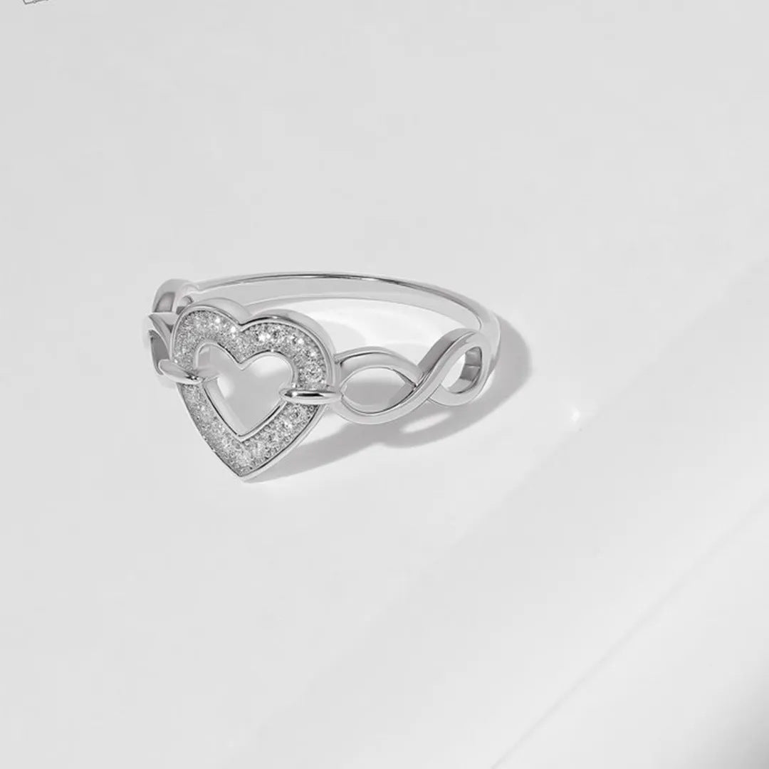 925 Sterling Silver Heart Ring - felvior