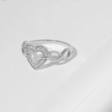 925 Sterling Silver Heart Ring - felvior