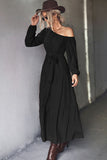Belted One-Shoulder Tiered Maxi Dress - felvior