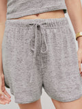 Quarter Button Sleeveless Top and Drawstring Shorts Lounge Set - felvior